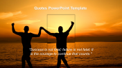 Attractive Quotes PowerPoint Template Presentation